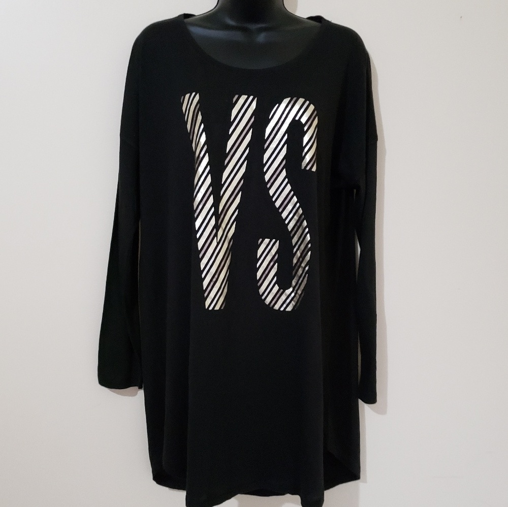 Black Victoria's secret long sleep shirt